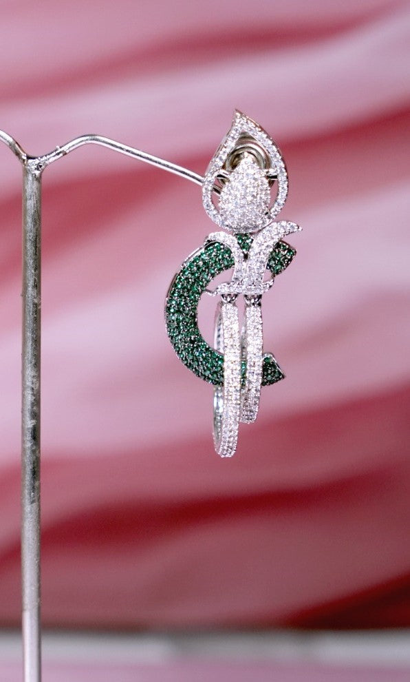 American Diamond Earrings| Glamnaari
