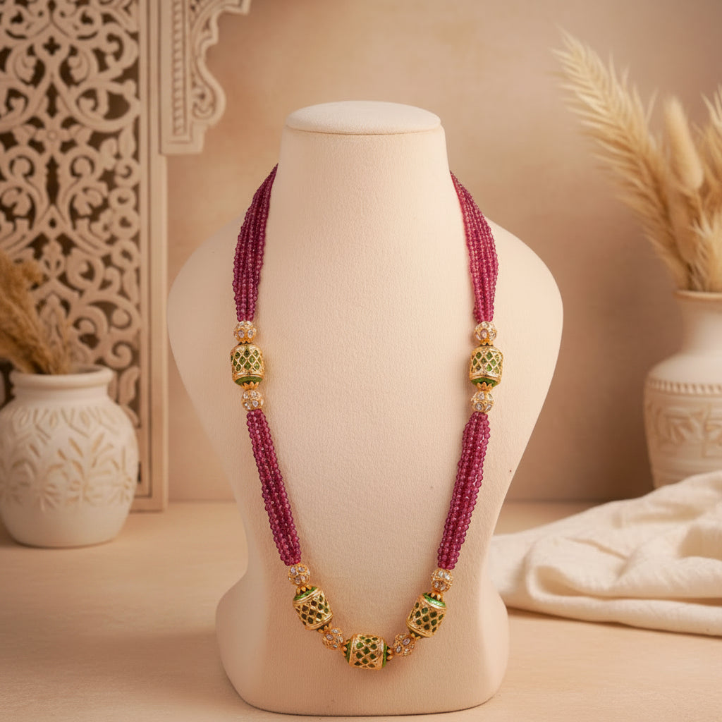 Drum Seed bead Mala