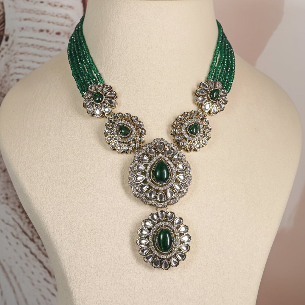 Emerald Green Double pendant