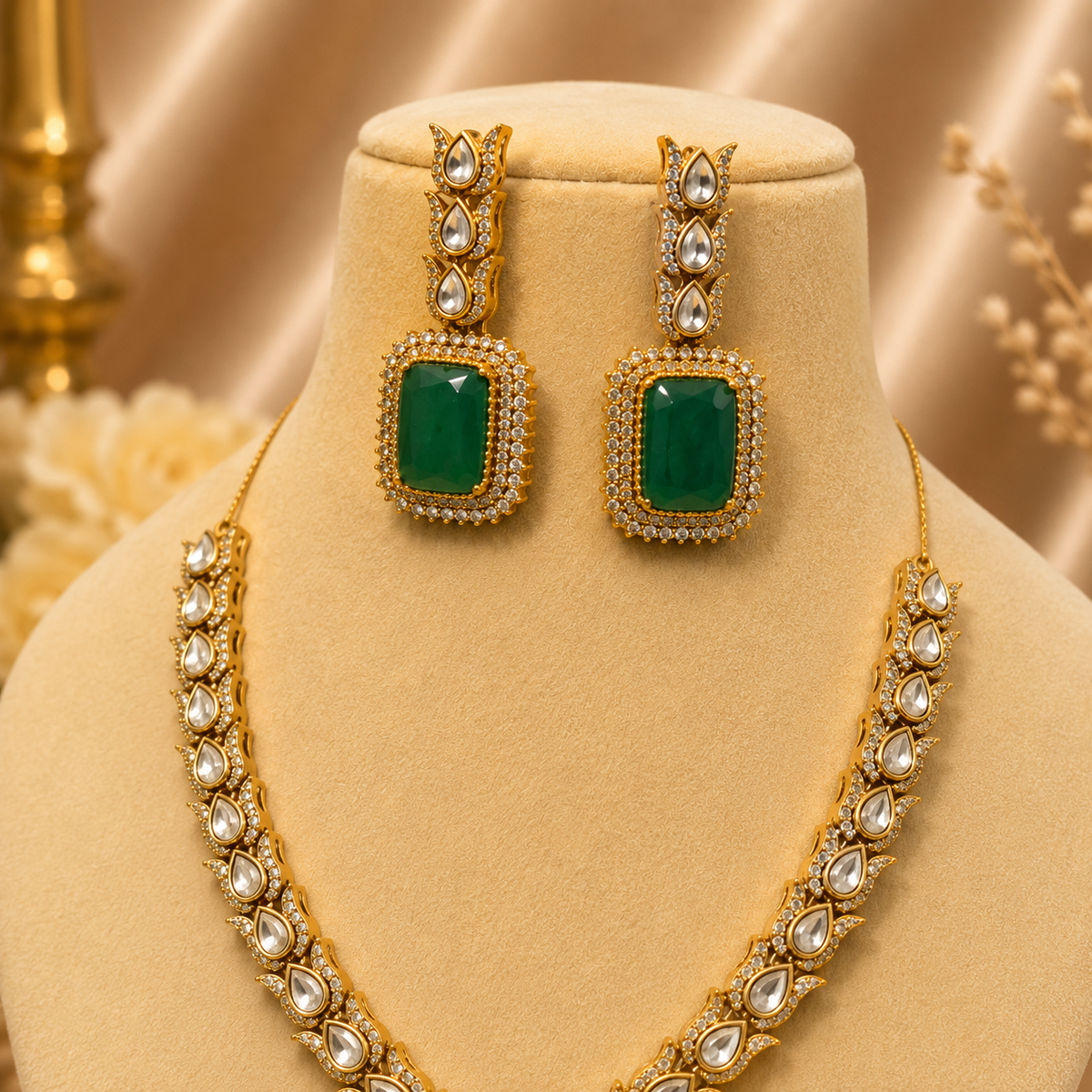 Green Petal Lustra