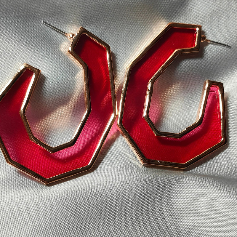 Crimson Edge Hoops