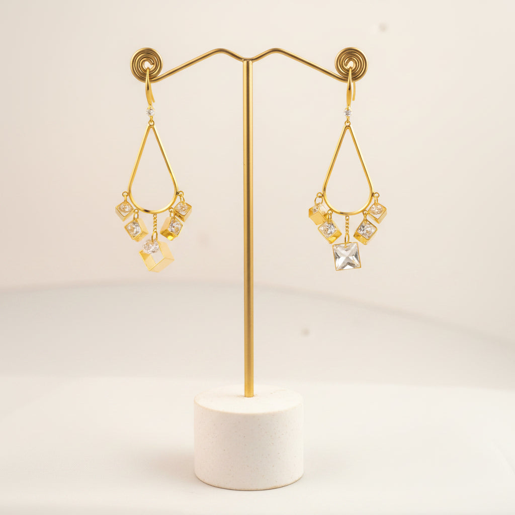 Golden Geomé Dangles