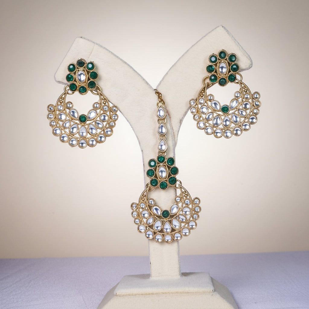 Green Sleek Choker Set