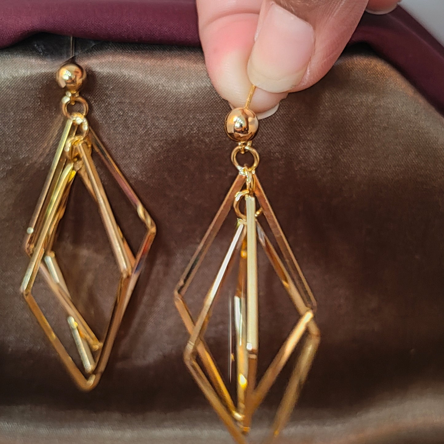Geometrix Gold Dangles