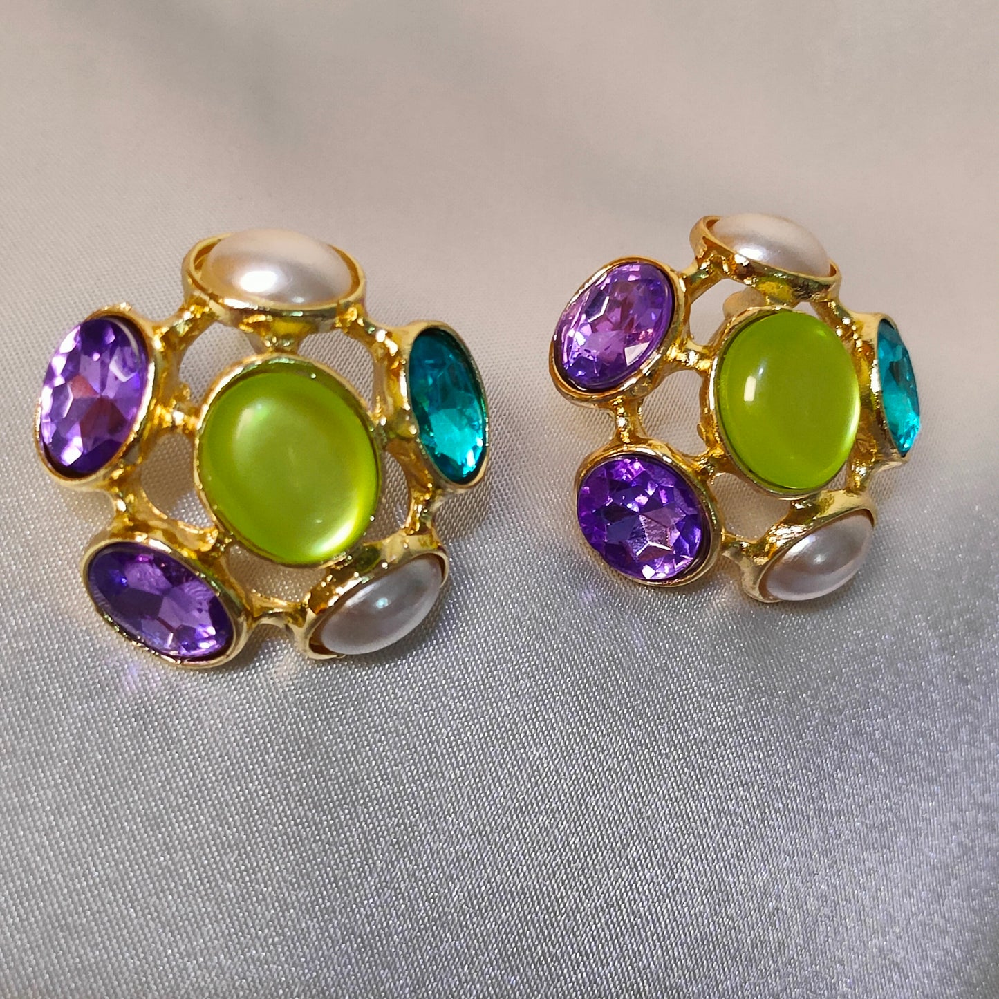 Carnival Cluster Studs