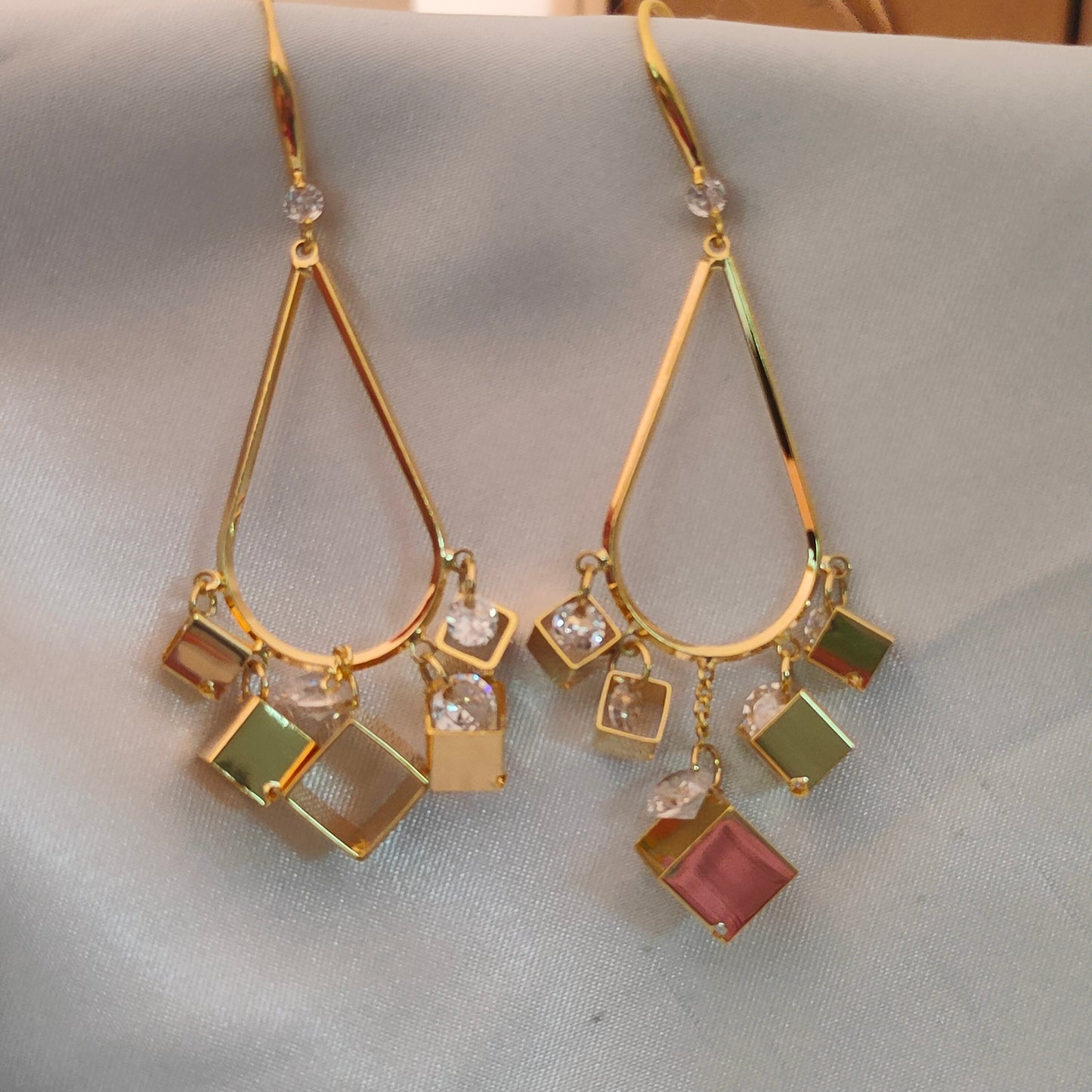 Golden Geomé Dangles