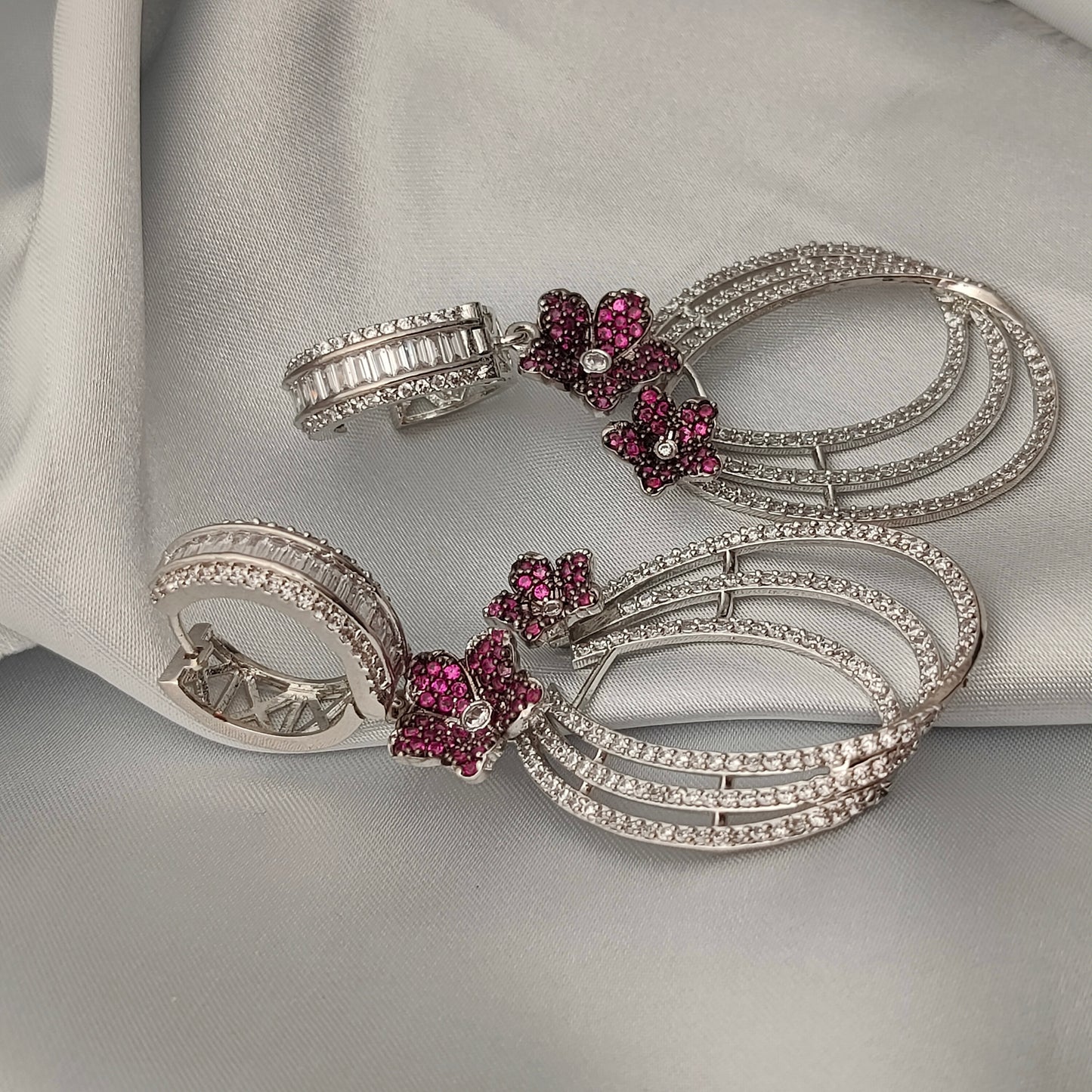 Ruby Bloom Hoops