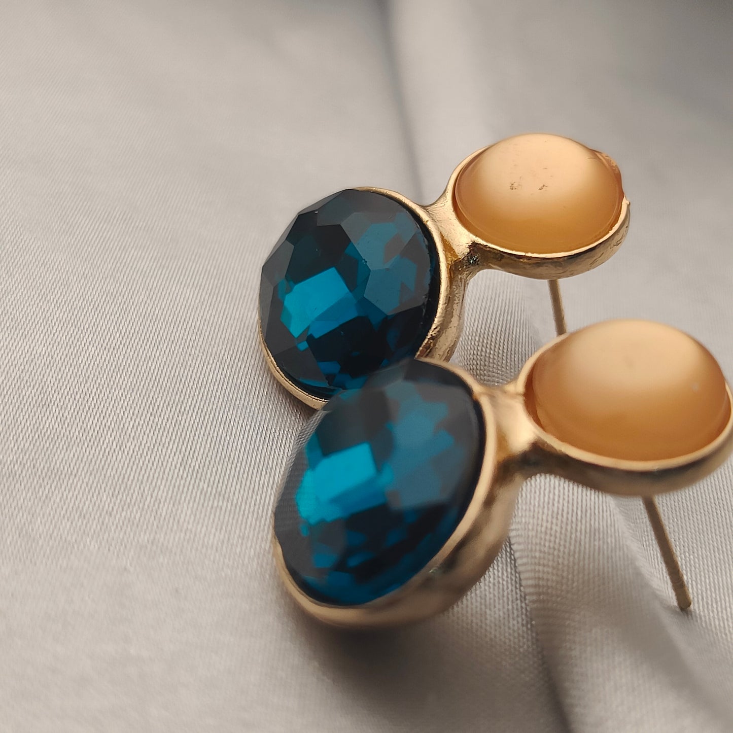 Gemini Glow Stud Earrings (side angle)