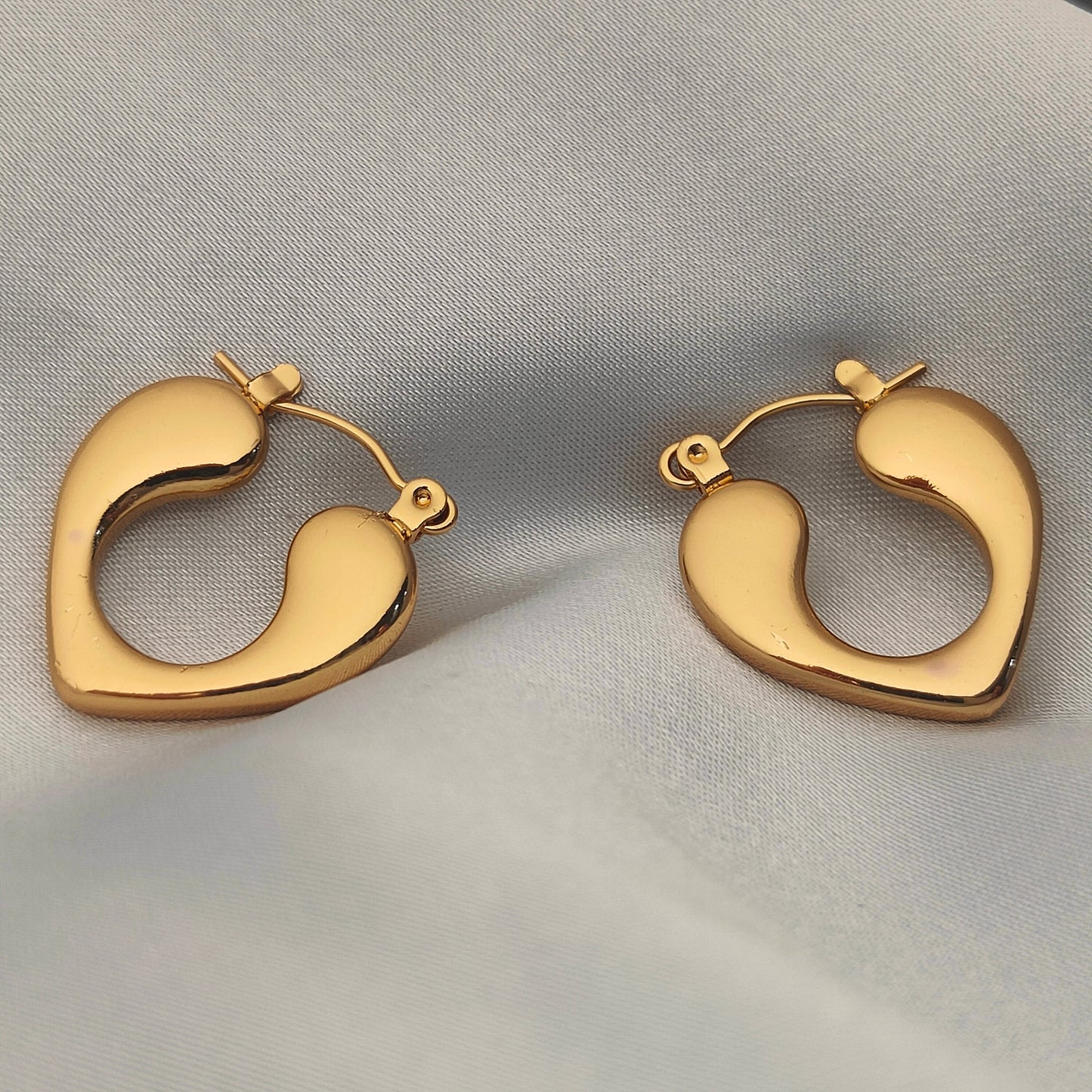 Golden Whisper Hoops