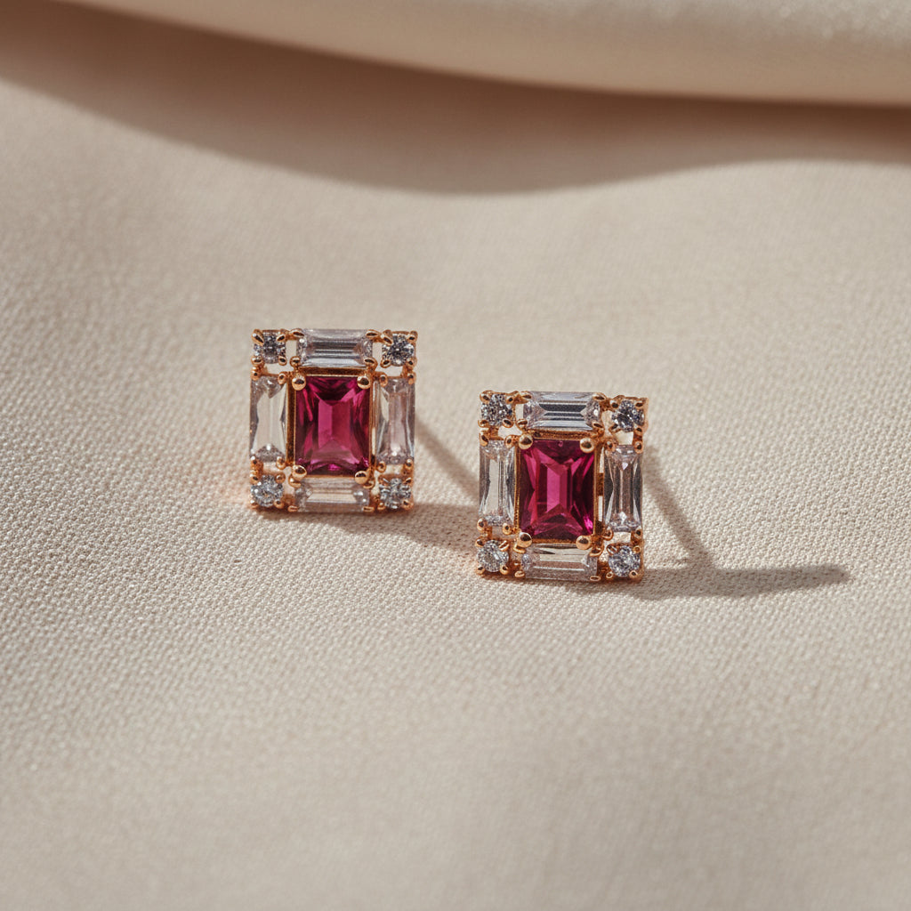 Ivory Prism Stud Earrings