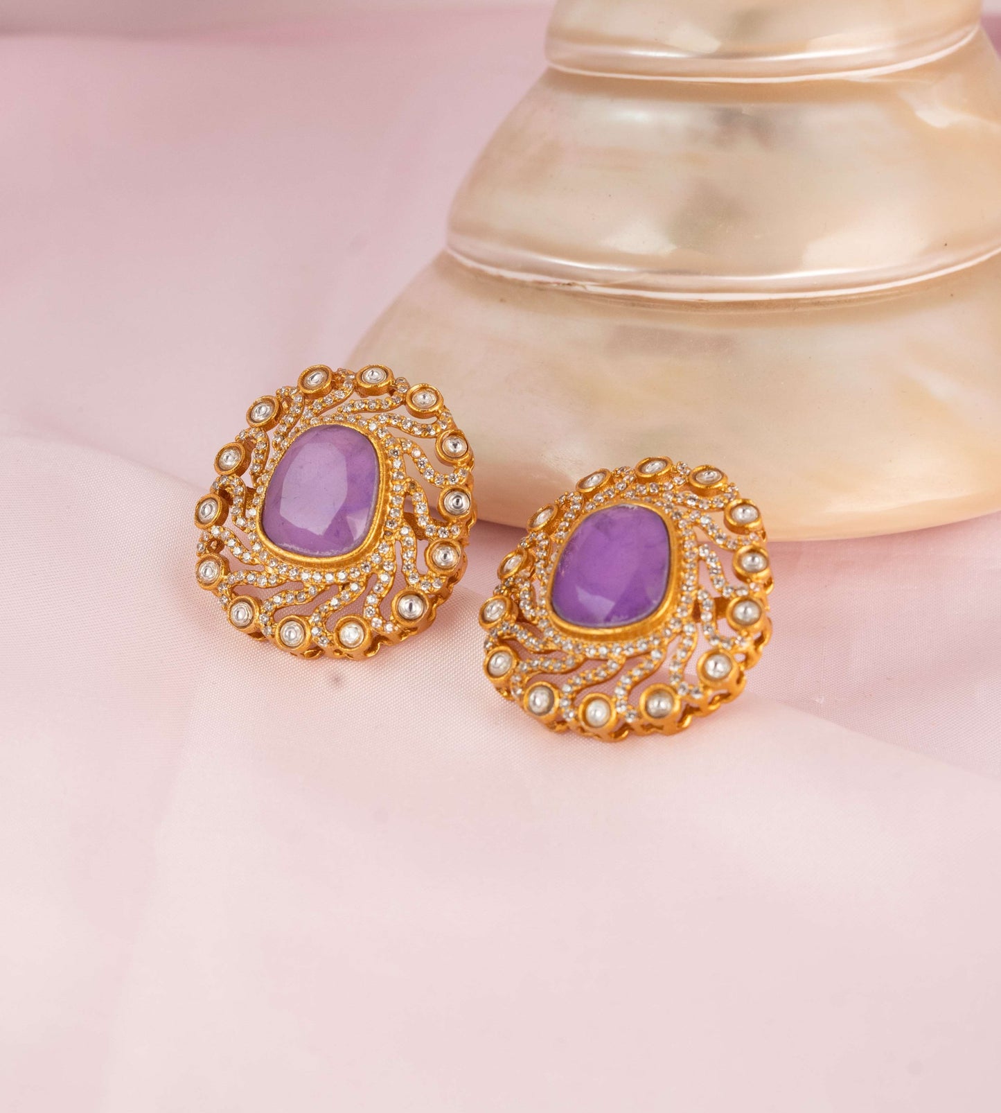 Lavendra Kanak Studs