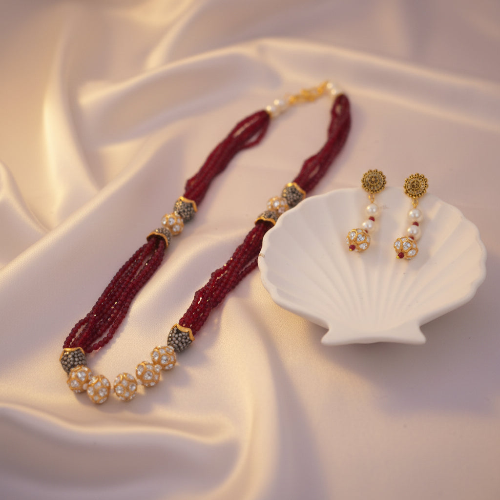 Meenakari Seed Ball Mala
