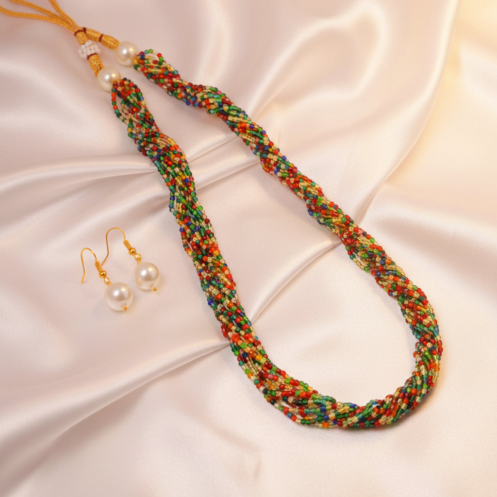 Multi colour bead Mala| Glamnaari