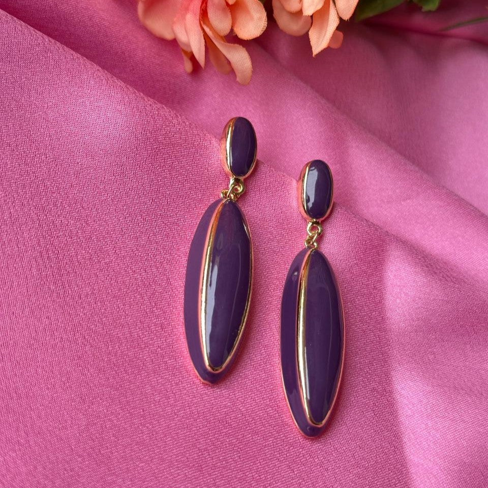 Regal Orchid Oval Drops