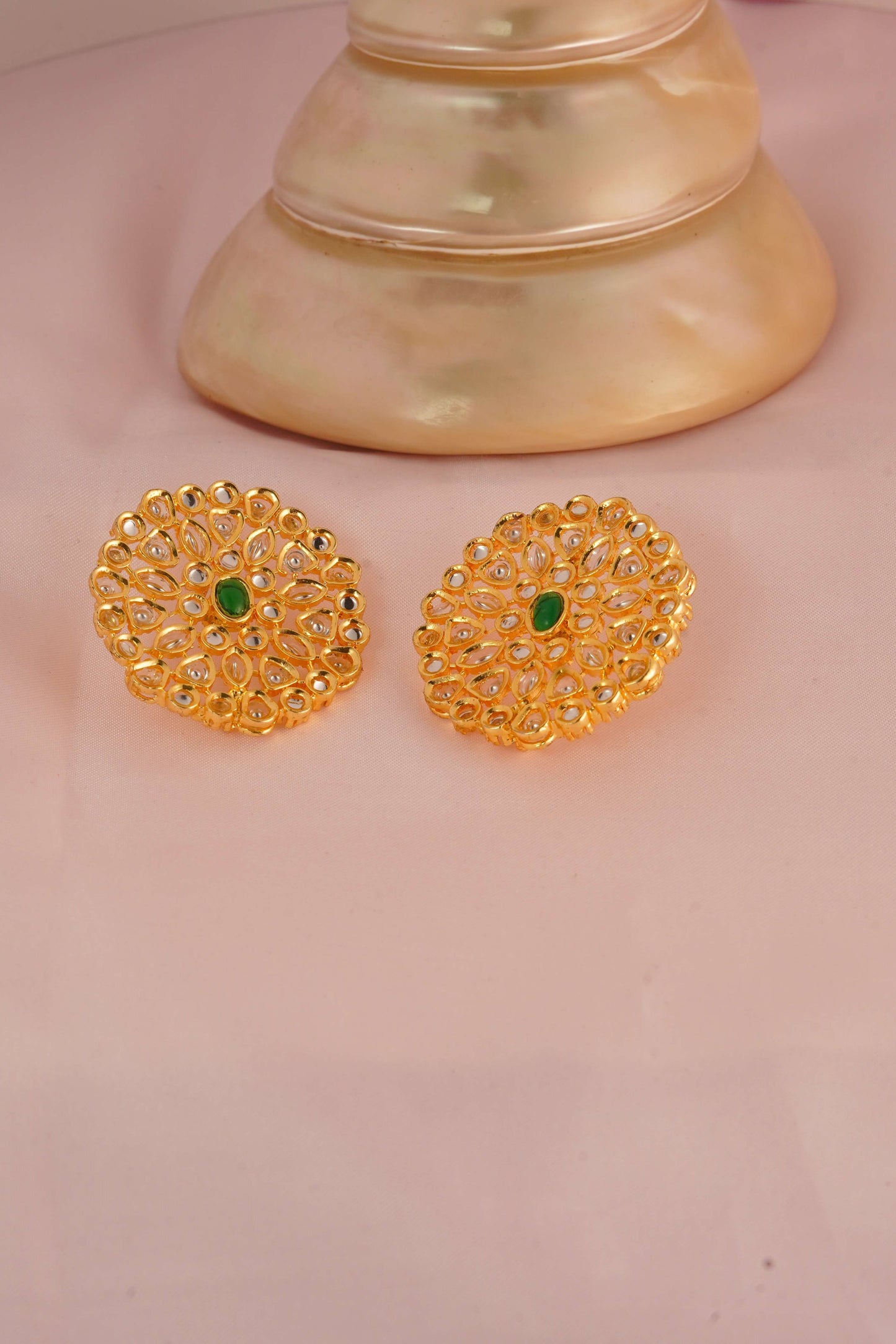 Sunburst Kundan Studs