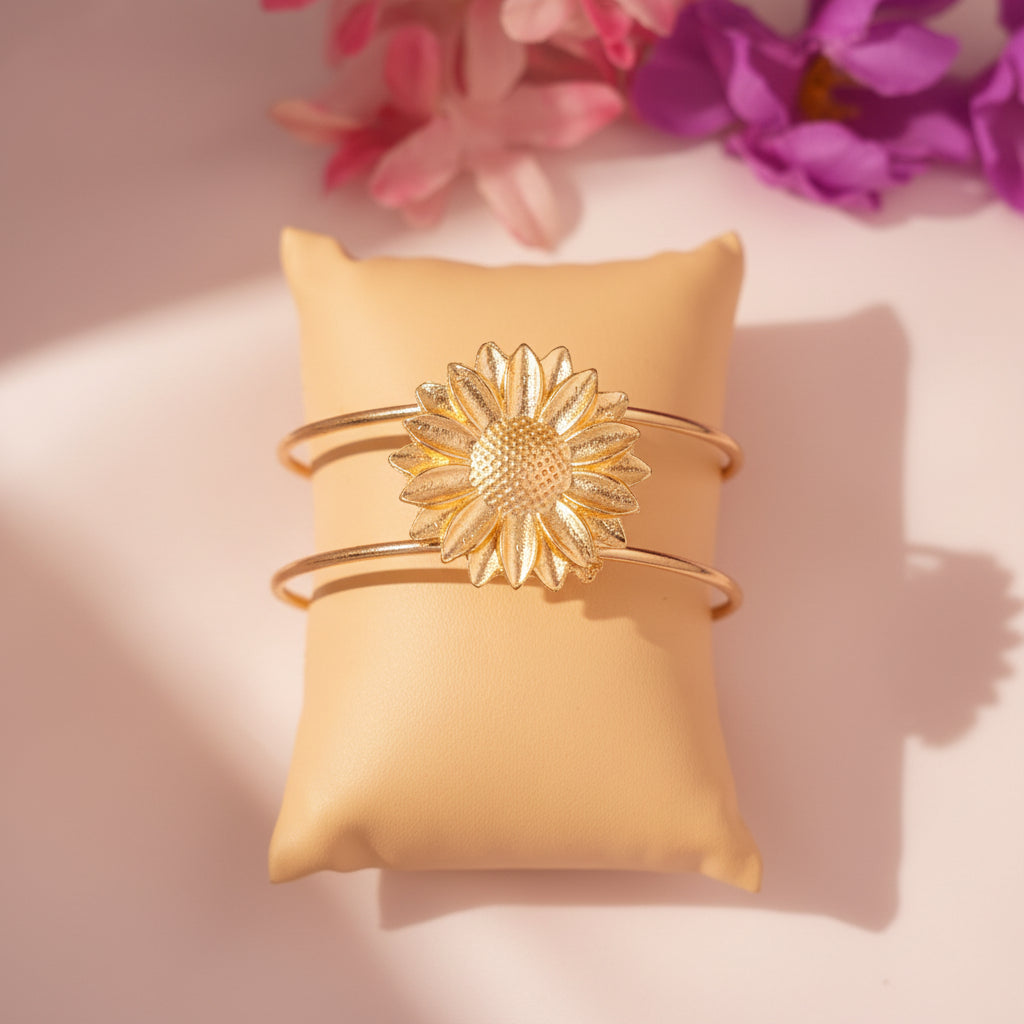 Sunflower Cuff Bracelet
