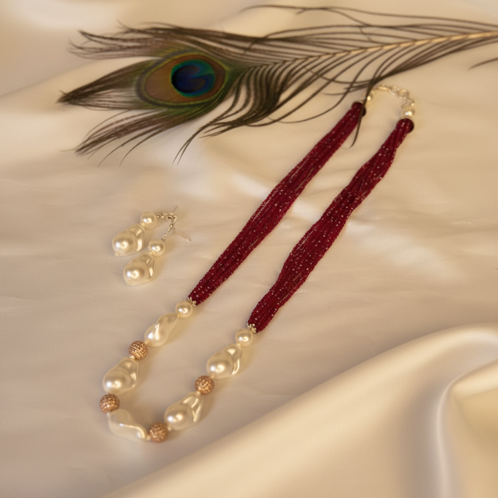Red Seed Bead Mala