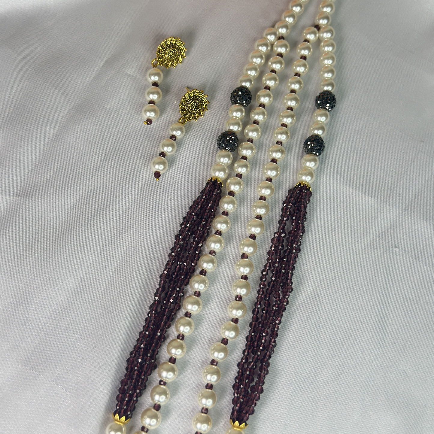 Purple Pearl Double Layered Set