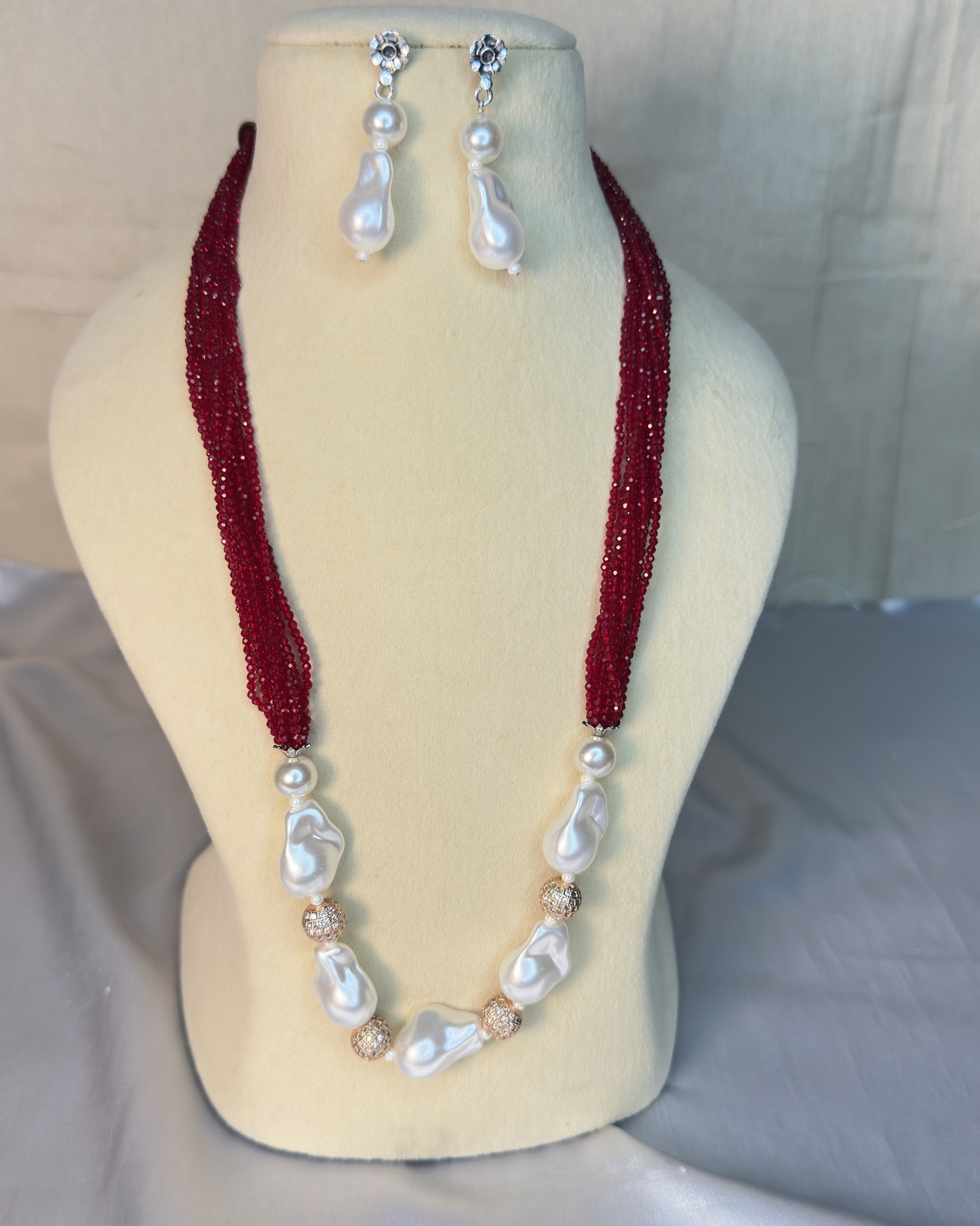 Red Seed Bead Mala