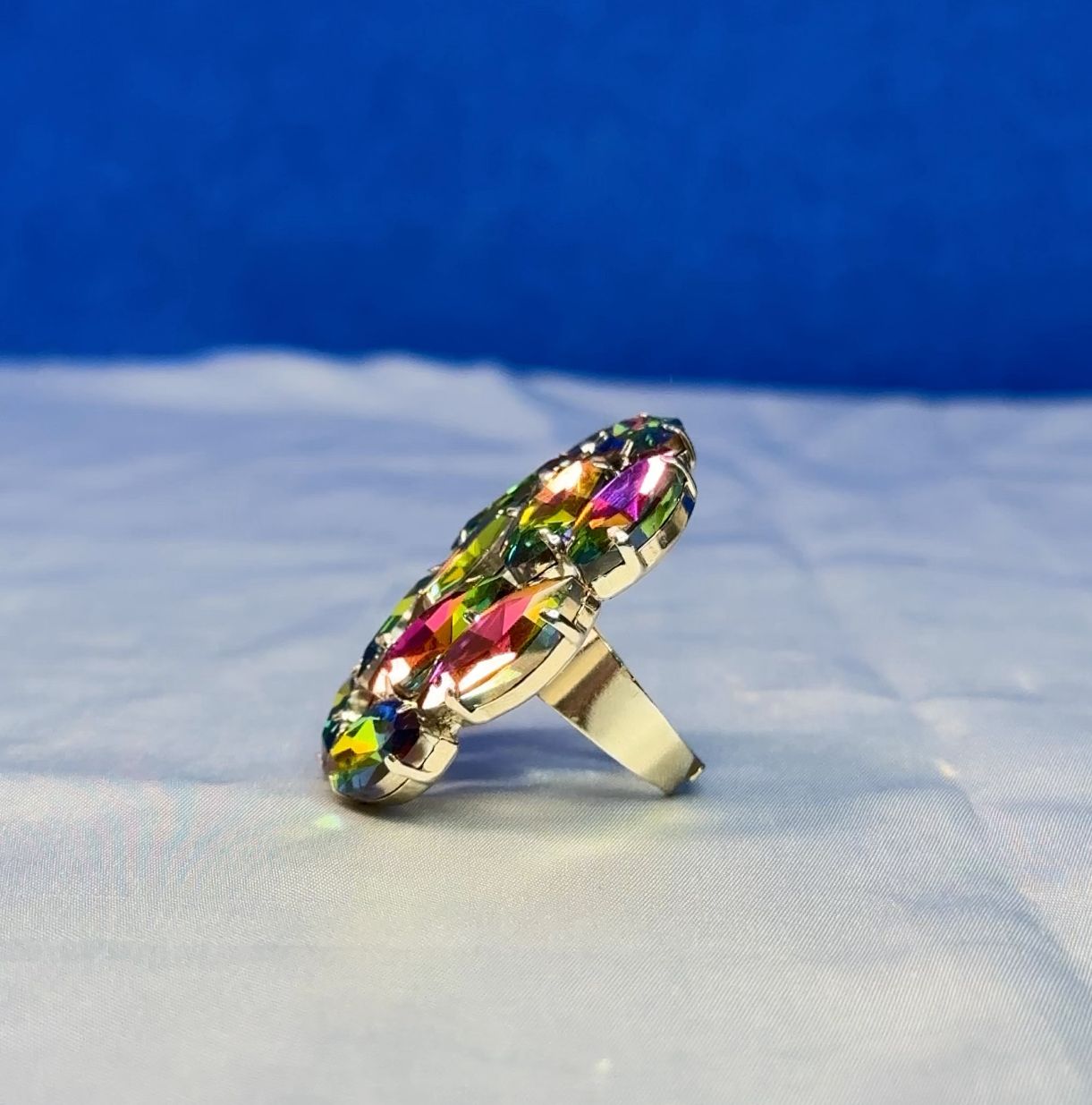 Rainbow Crystal Ring