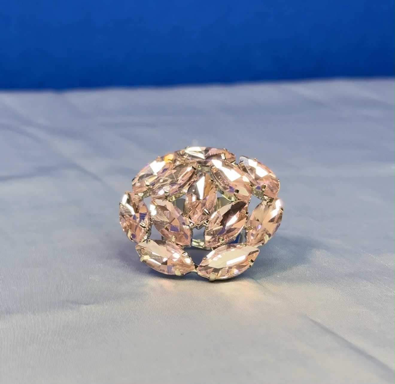 Blush Pink Crystal Ring