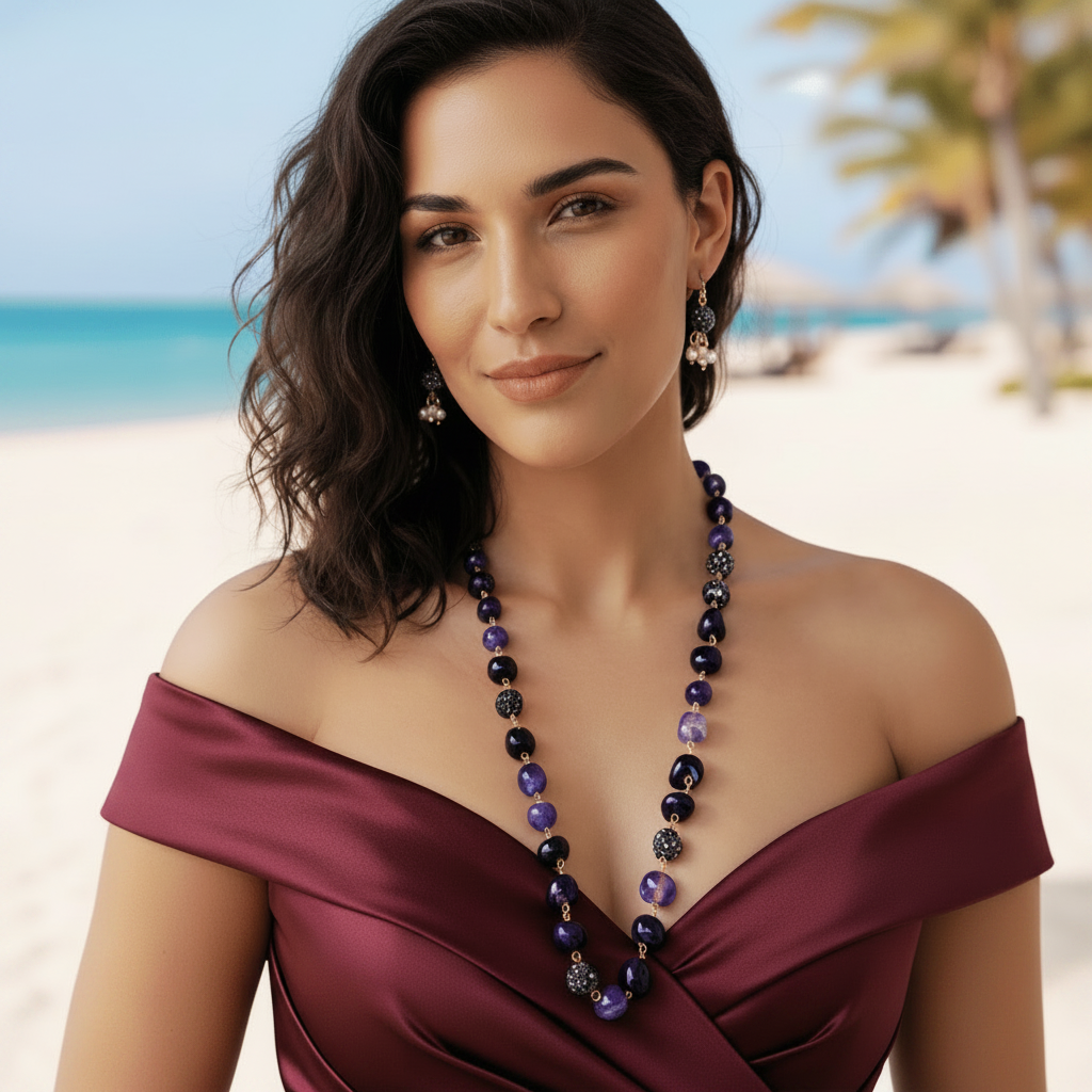 Royal Amethyst Bead Mala