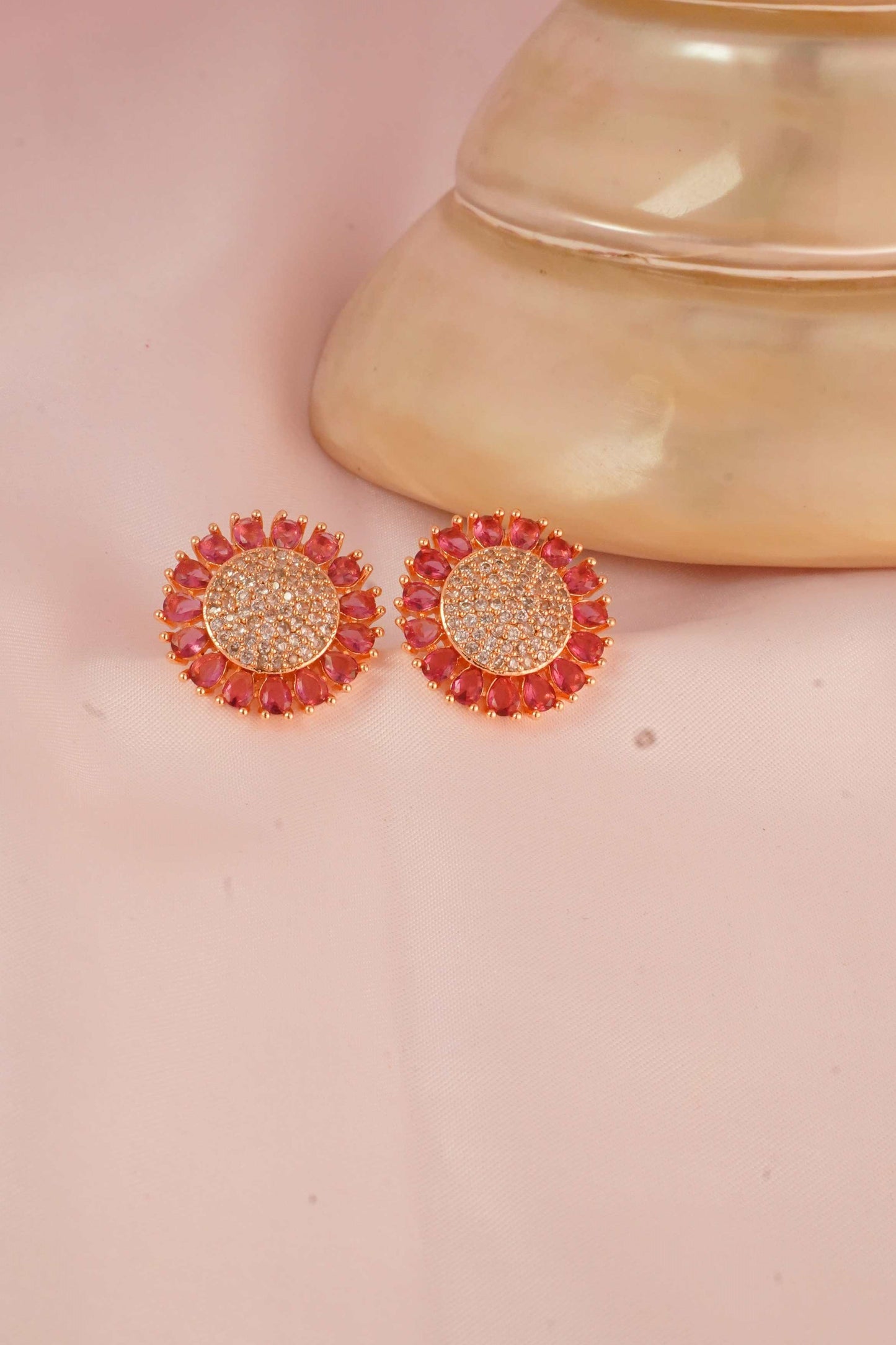Pink Flicker Studs