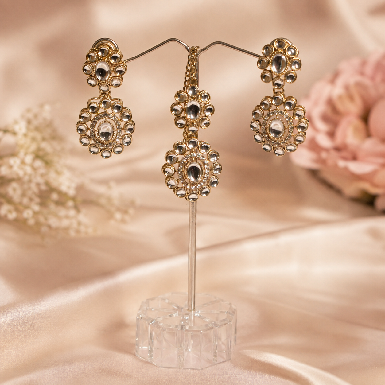 Silver Kundan Choker