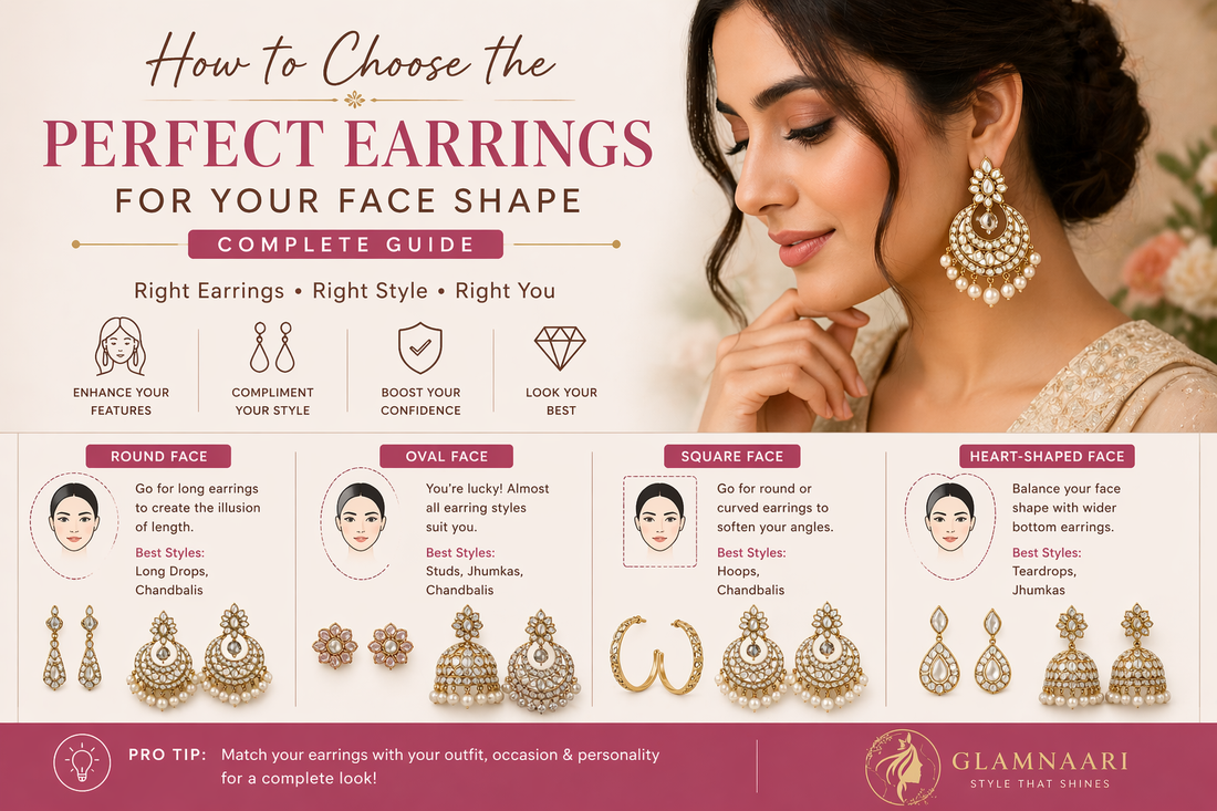 How to Choose the Perfect Earrings for Your Face Shape | Complete Guide