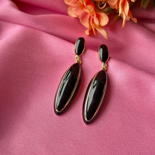 Black Oval Drops