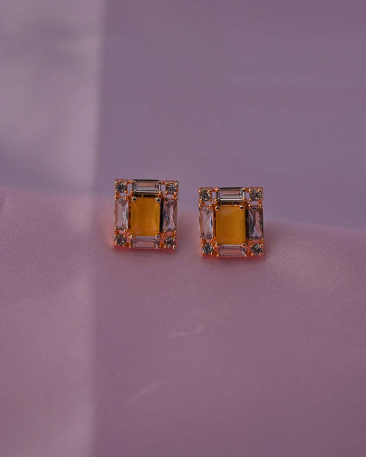 Yellow Stud Earring for women