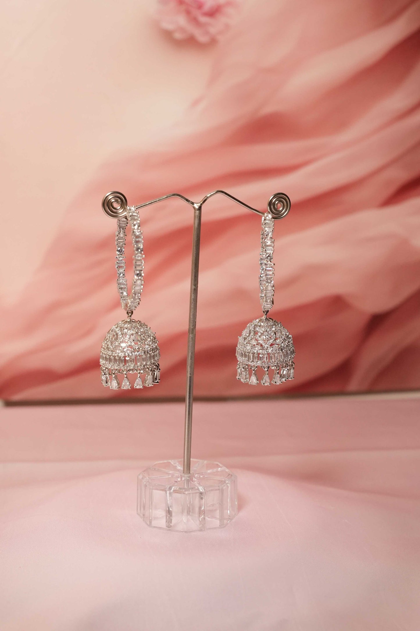 American Diamond Earrings| Glamnaari