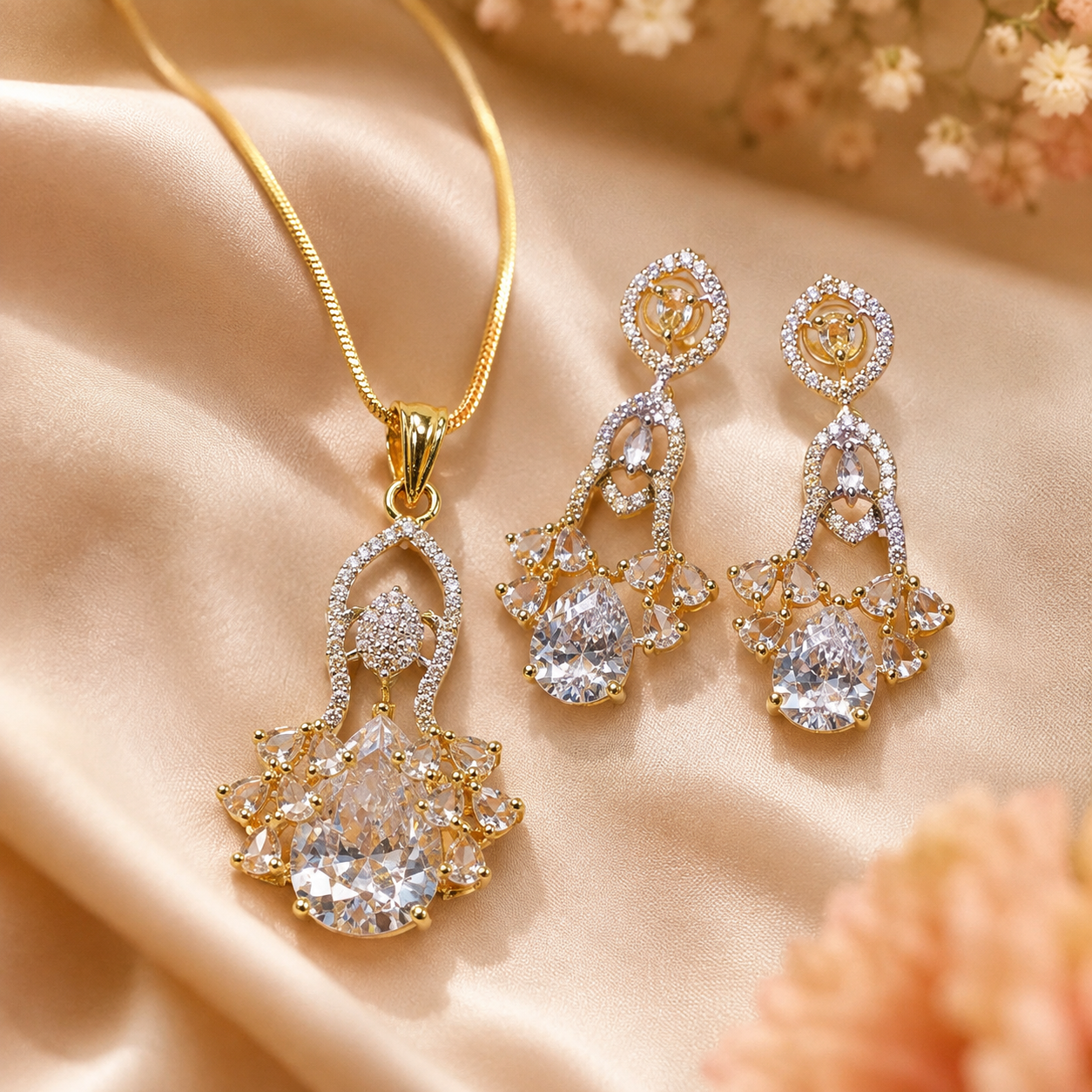 Regal Radiance Pendant Set