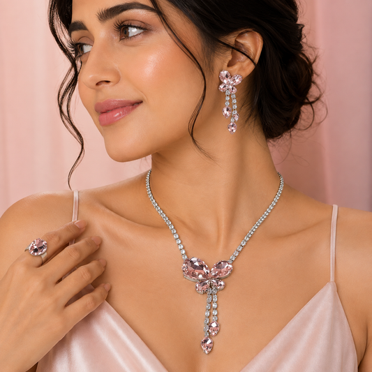 Pink Mist Floral Set