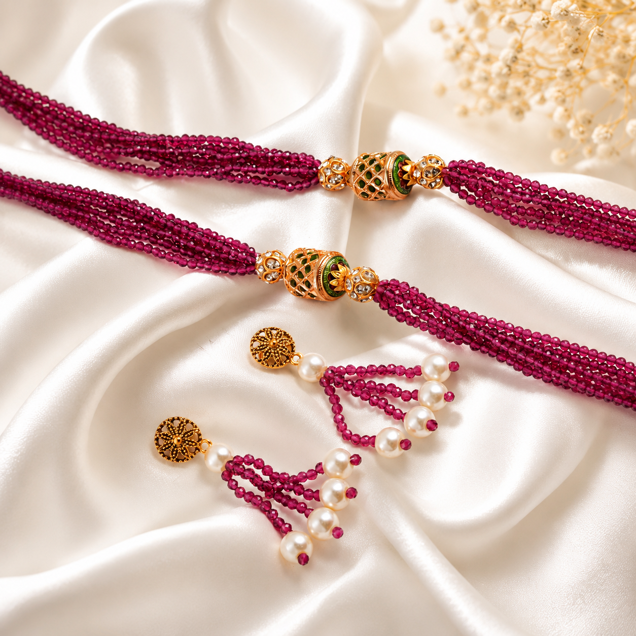 Drum Seed bead Mala