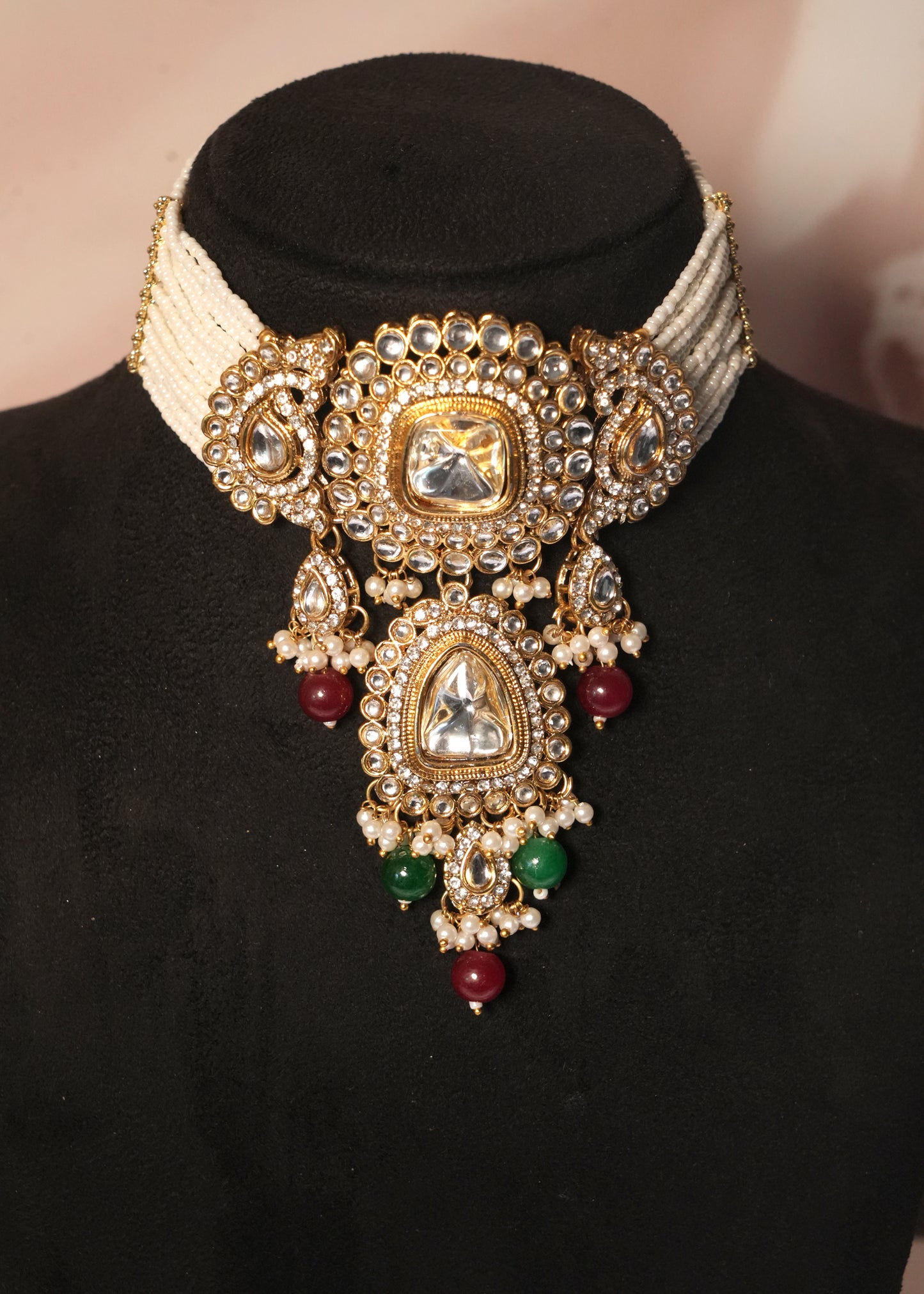 Rajwadi Kundan Choker