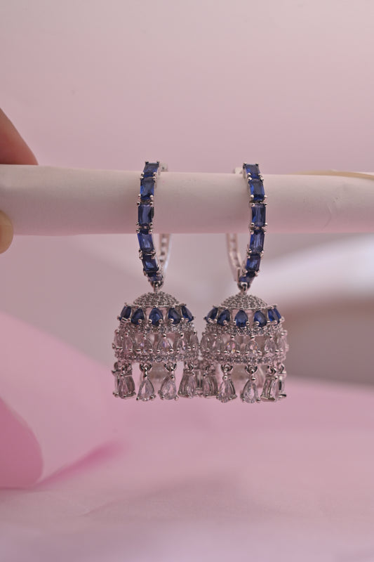 Blue Stone Jhumki