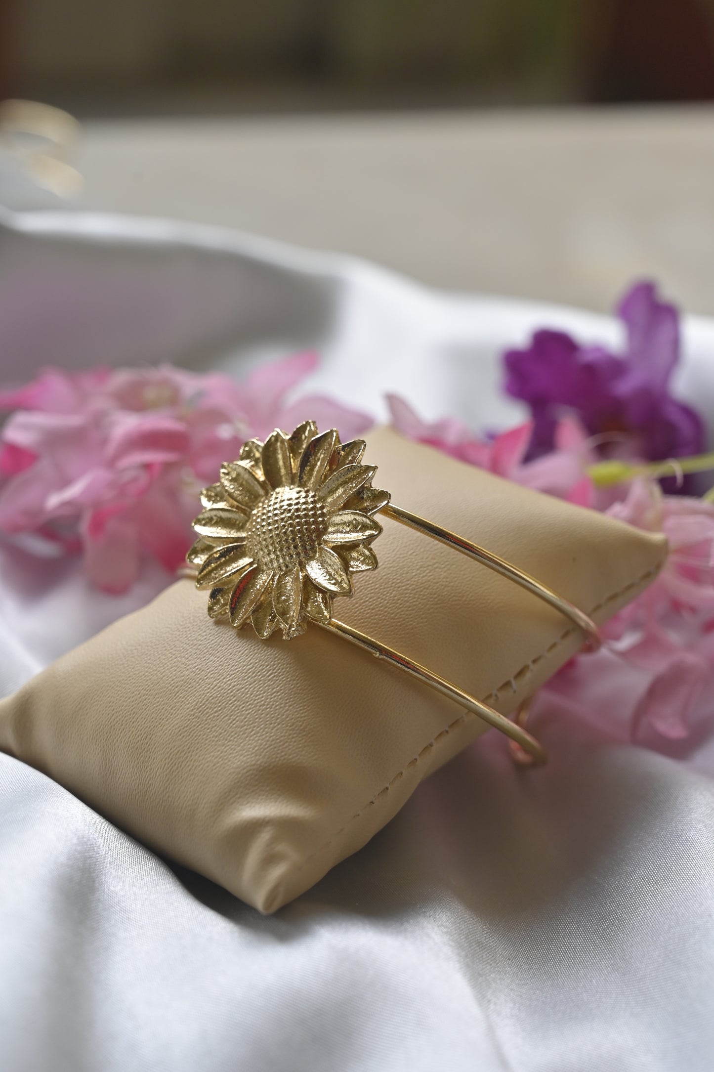 Sunflower Cuff Bracelet