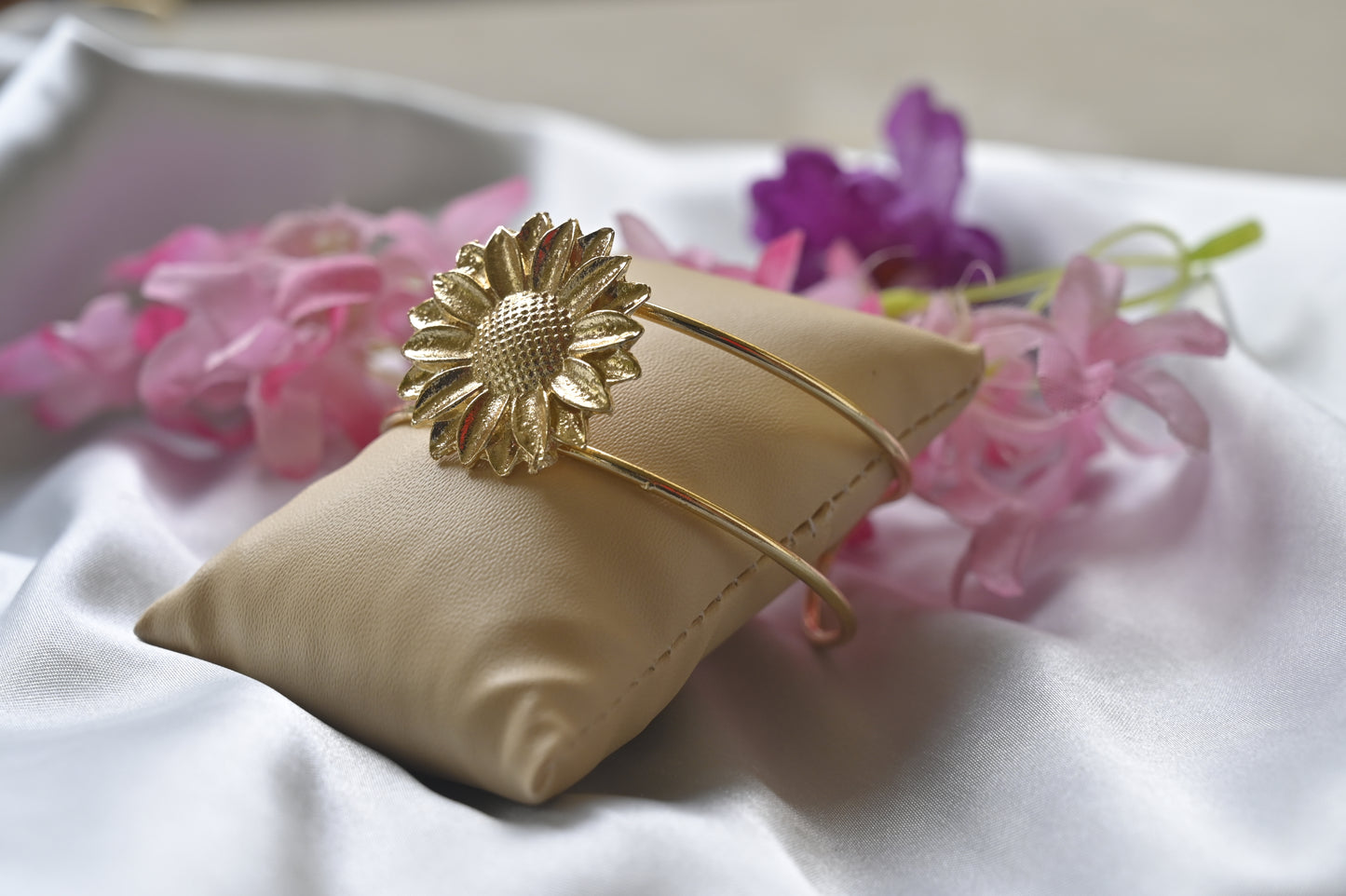 Sunflower Cuff Bracelet