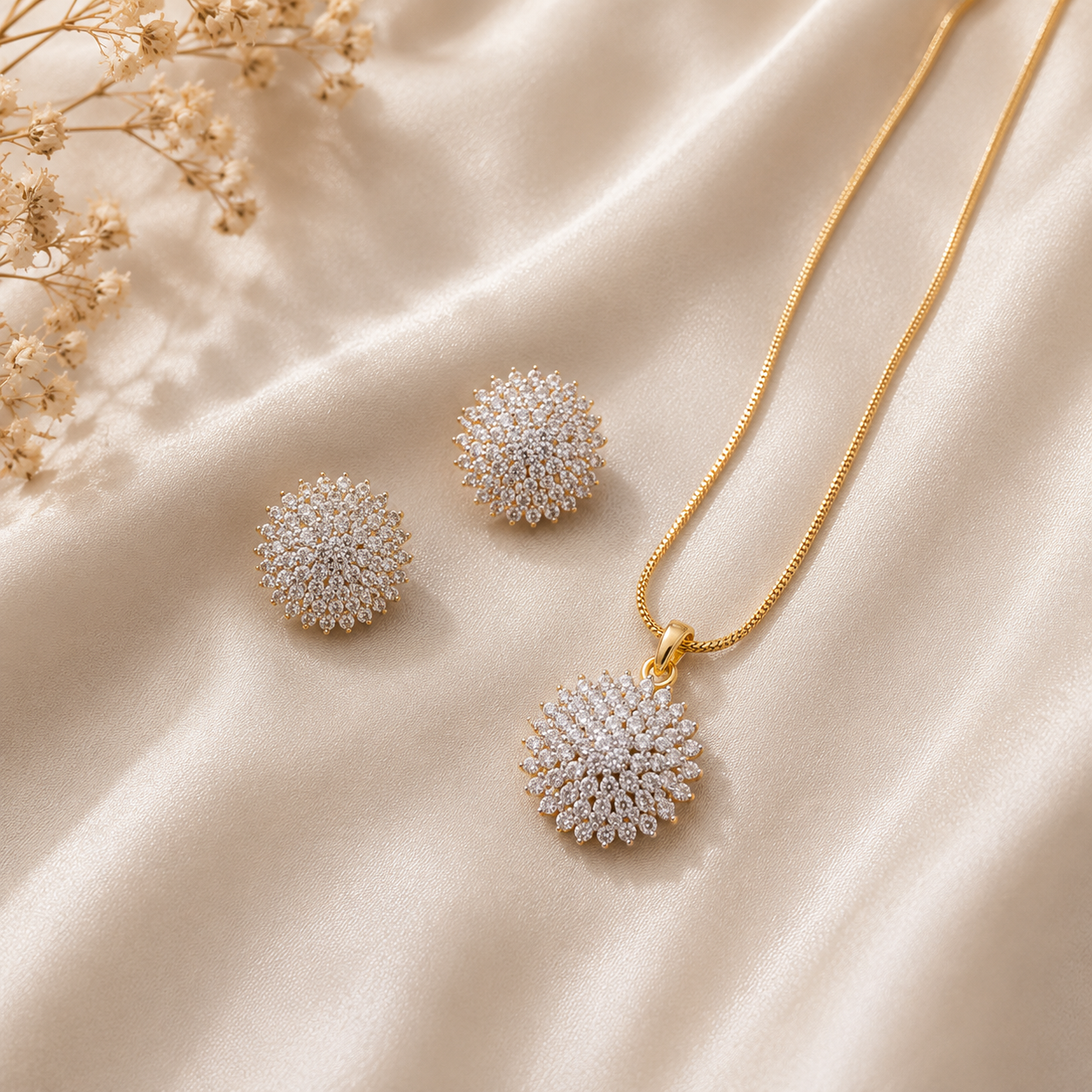 Dewdrop Radiance Pendant Set