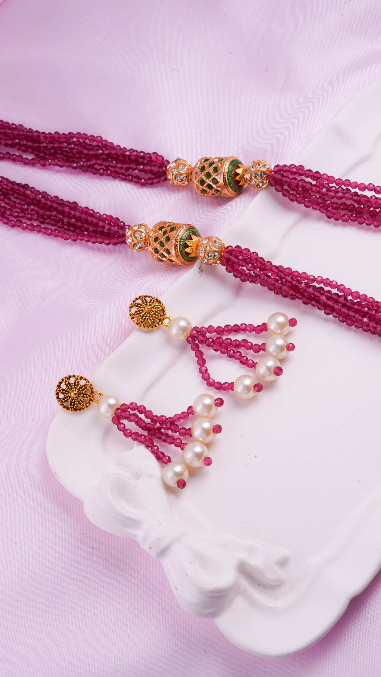 Drum Seed bead Mala