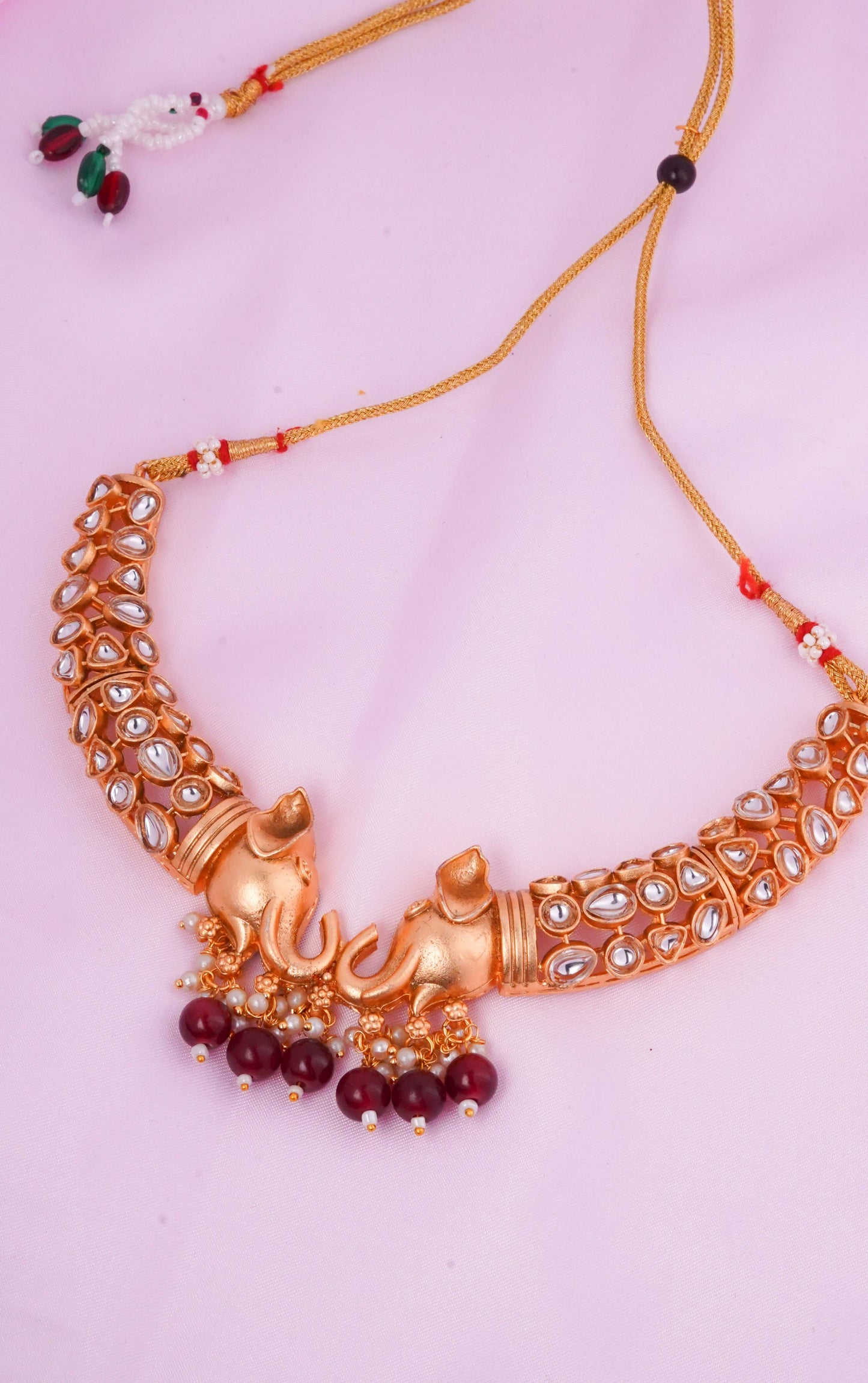 Elephant Kundan Necklace