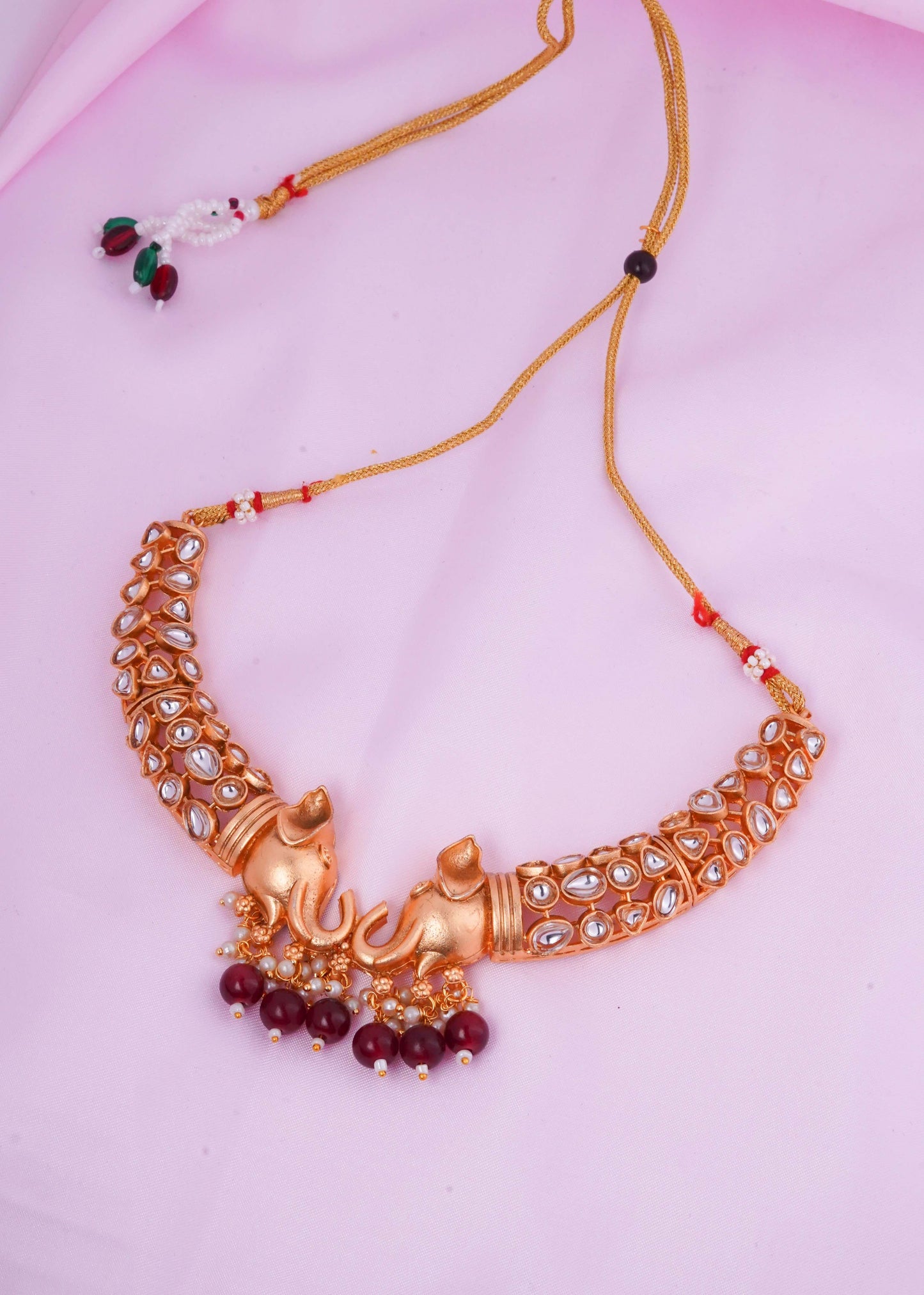 Elephant Kundan Necklace