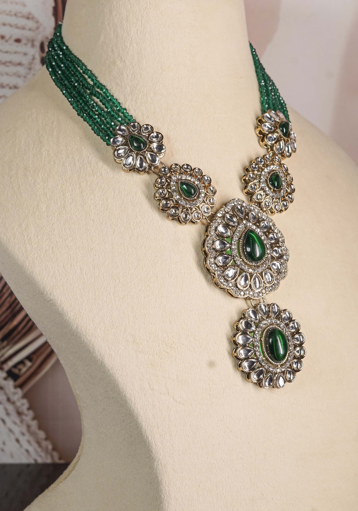 Emerald Green Double pendant