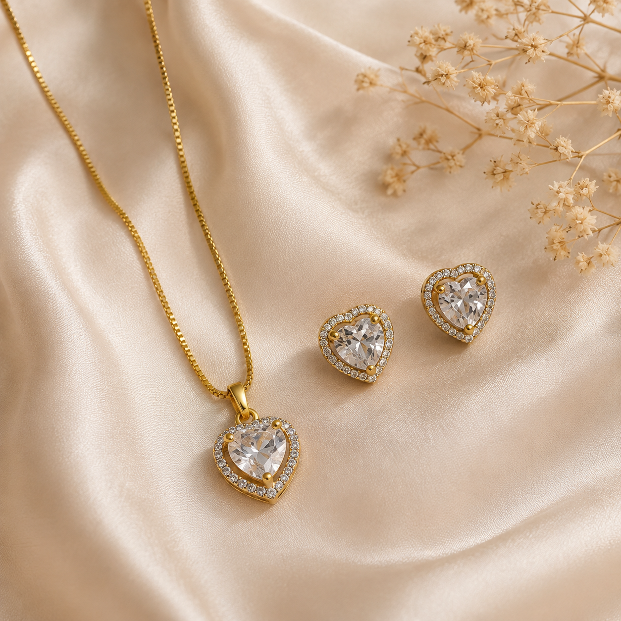 Eternal Heart Pendant Set
