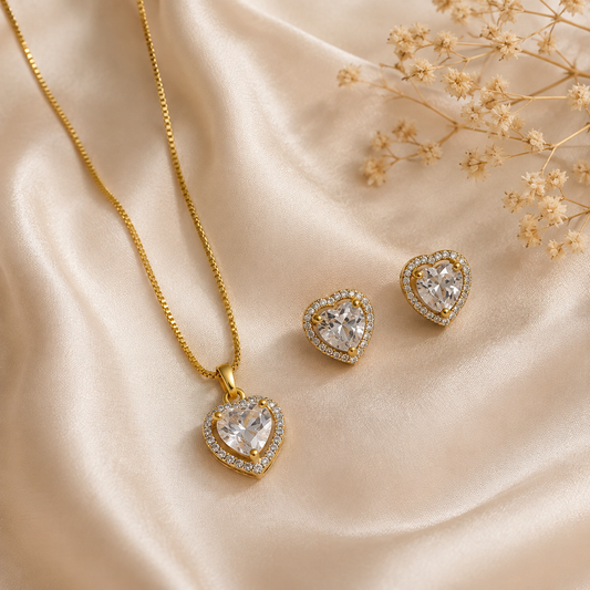 Eternal Heart Pendant Set