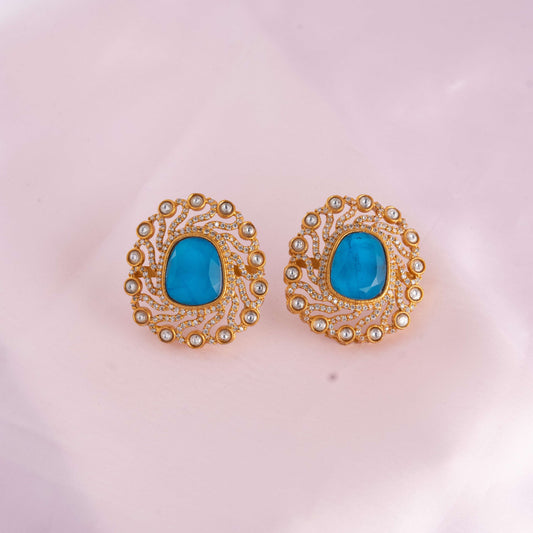 Firozi Kanak Studs