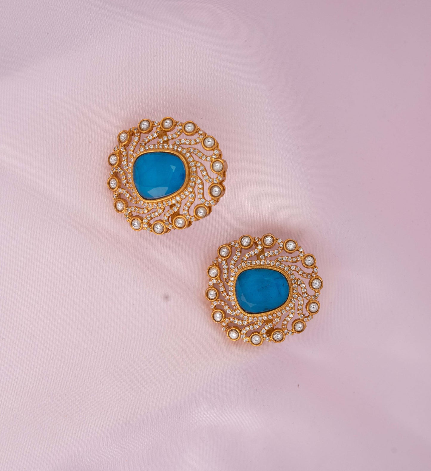 Firozi Kanak Studs