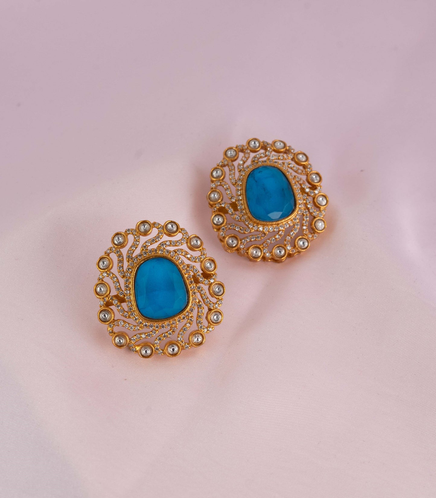 Firozi Kanak Studs