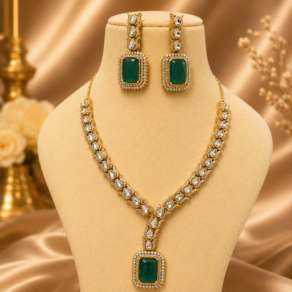 Green Petal Lustra